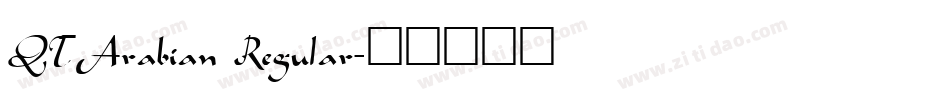 QTArabian Regular字体转换